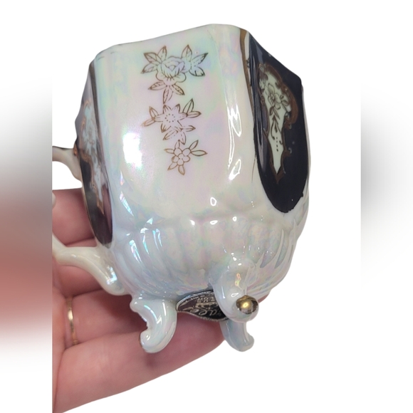 Vtg Wales China Demitasse Cup Iridescent - Picture 11 of 13